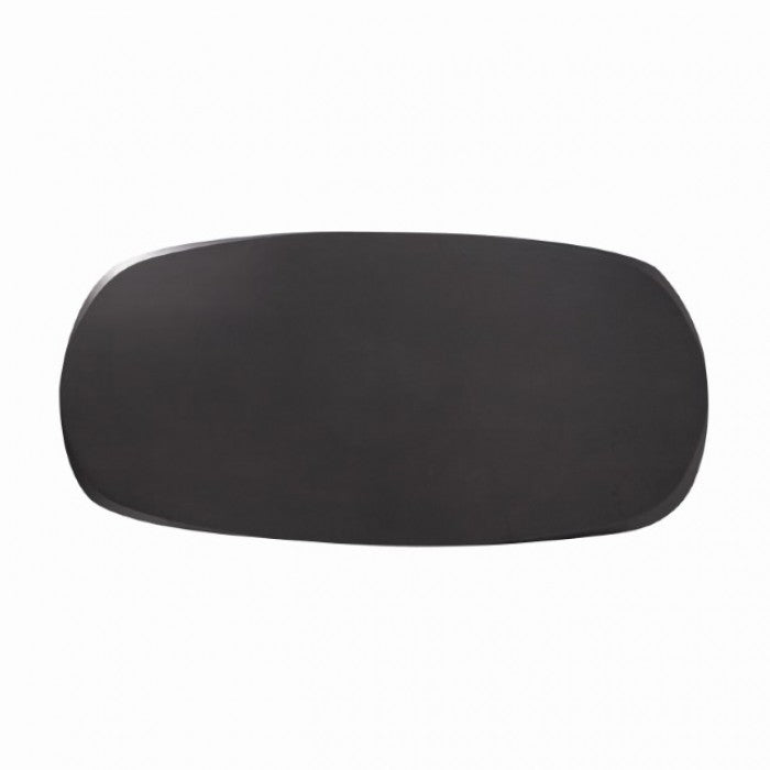 Sargans Black 7 Pieces Dining Table Set