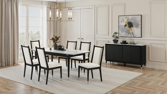 Maidstone Black 5 Pieces Dining Table Set