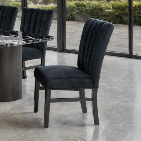 Selsey Black 7 Pieces Dining Table Set