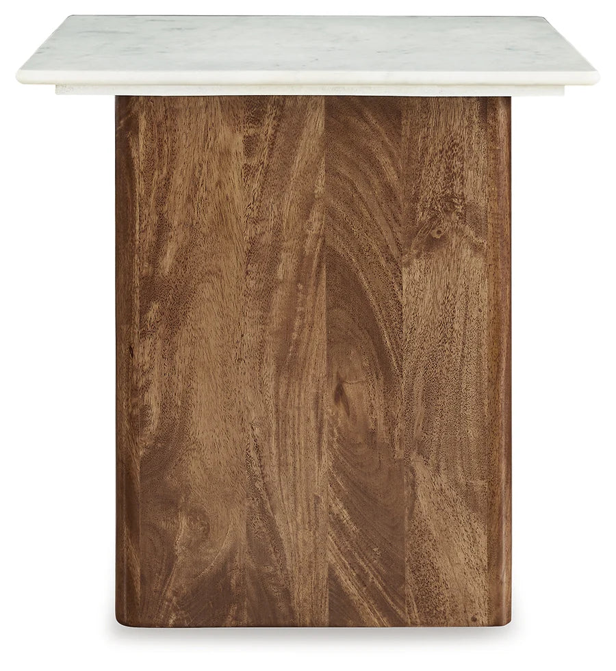 Isanti Light Brown End Table