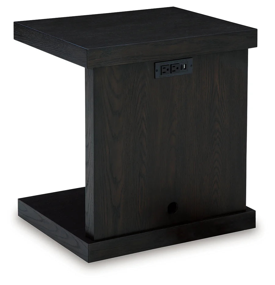 Kocomore Brown Natural Chairside End Table