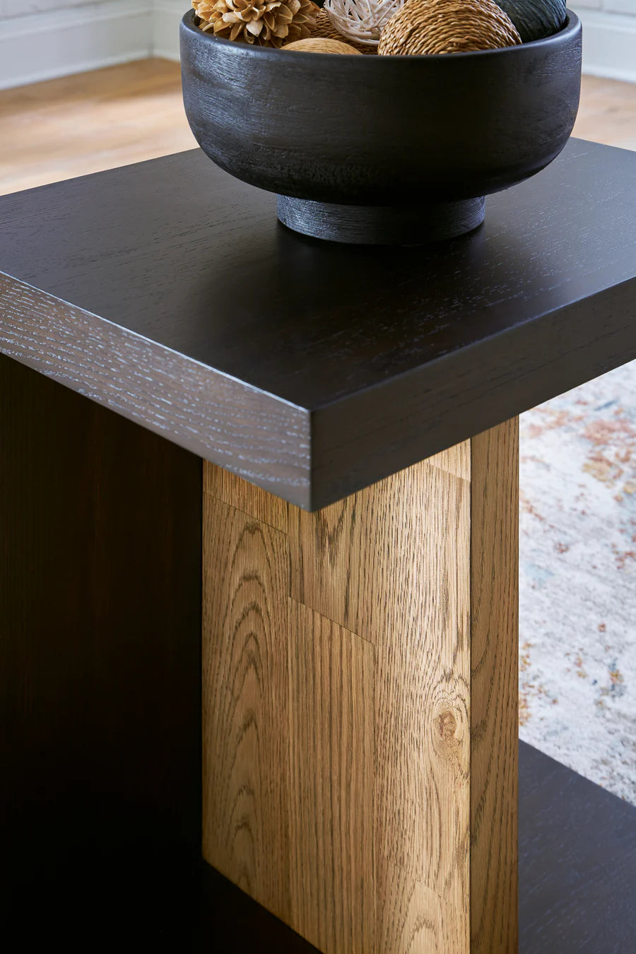 Kocomore Brown Natural Chairside End Table