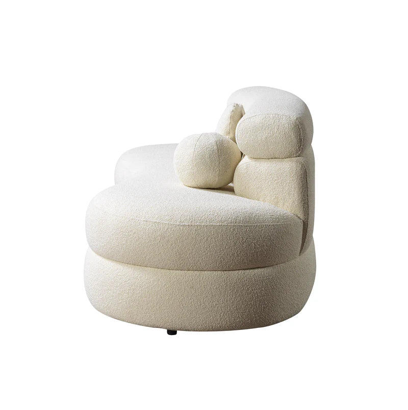Loveseat Larissa Ivory Boucle