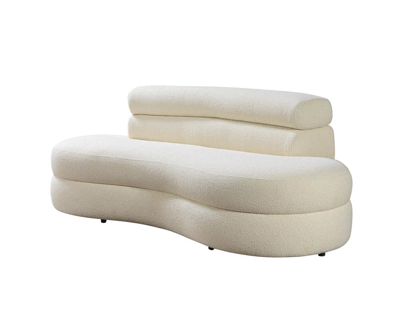 Loveseat Larissa Ivory Boucle