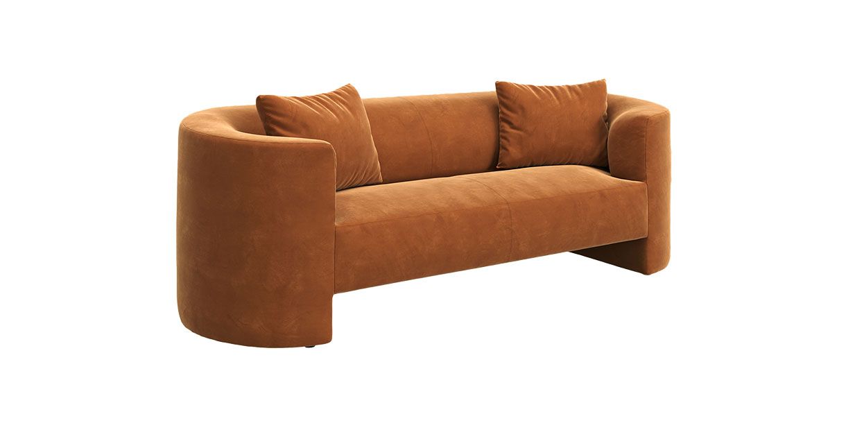 New Lexi 3 Seater Sofa Terracotta