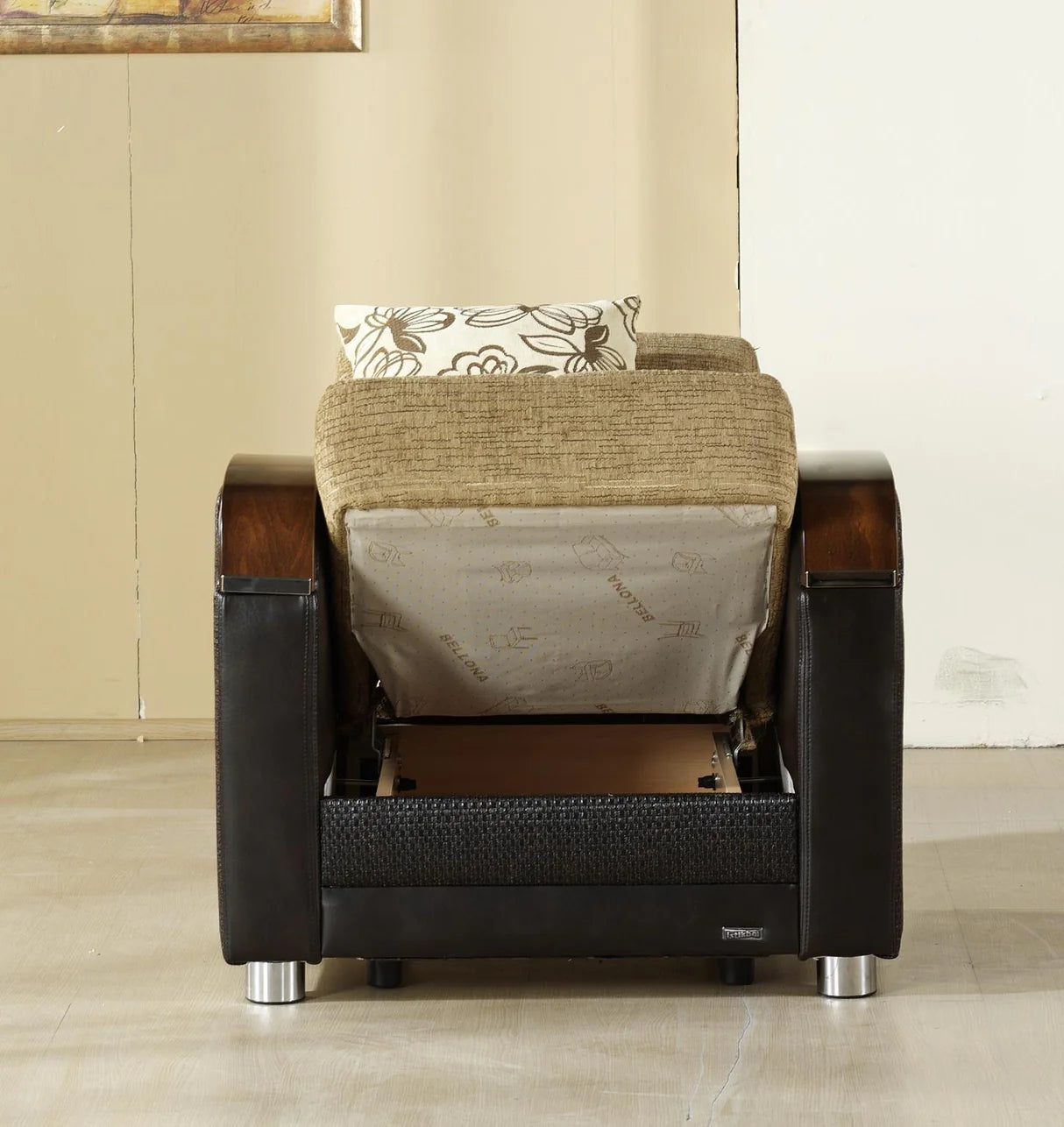 Luna Fulya Brown Living Room Set