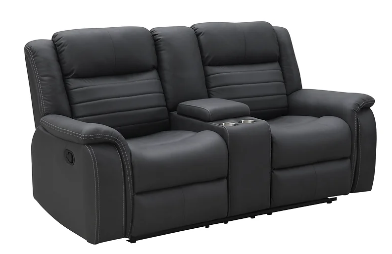 Juego de sala de estar reclinable de 3 piezas Max Gray