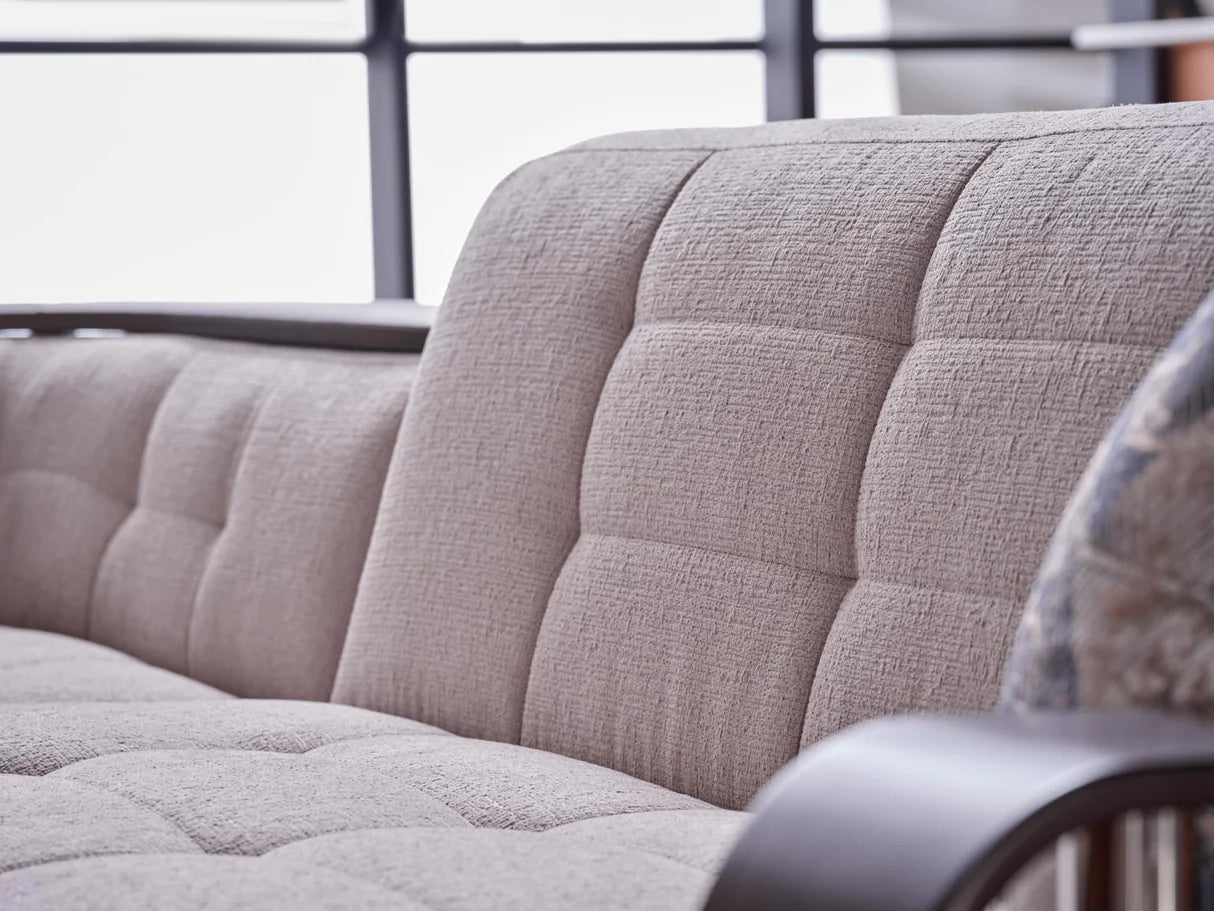 Natural Nivus Beige Sleeper Sectional