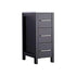 12 in Bathroom Cabinet 3 Drawer Side Storage Organizer in Espresso - Decohub Home