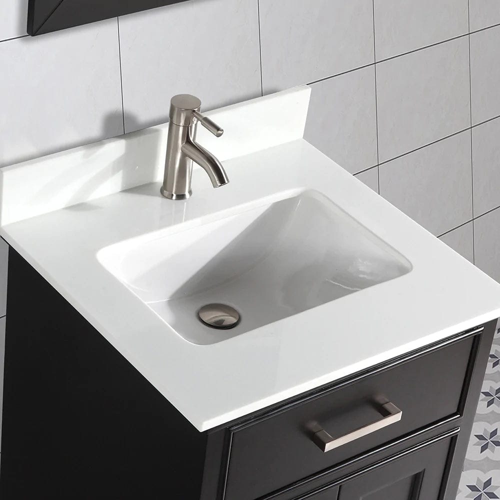 30 in. Single Sink Bathroom Vanity Set in Espresso - Decohub Home