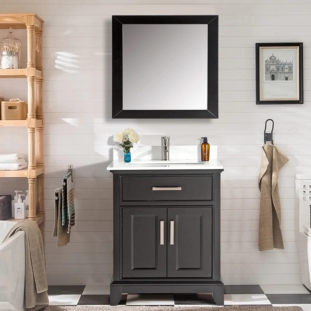30 in. Single Sink Bathroom Vanity Set in Espresso - Decohub Home