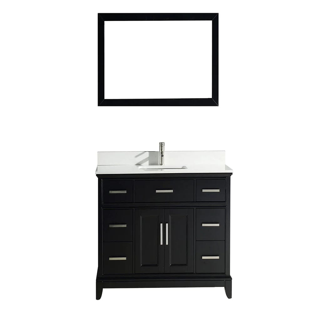 60 in. Double Sink Bathroom Vanity Set in Espresso - Decohub Home