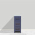 12 in Bathroom Cabinet 3 Drawer Side Storage Organizer in Gray - Decohub Home