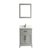 24 in. Single Sink Bathroom Vanity Set in Gray - Decohub Home
