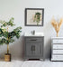 30 in. Single Sink Bathroom Vanity Set in Gray - Decohub Home