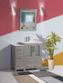 36 in. Single Sink Modern Bathroom Vanity Combo Set in Gray - Decohub Home