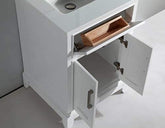 24 in. Single Sink Bathroom Vanity Set in White - Decohub Home