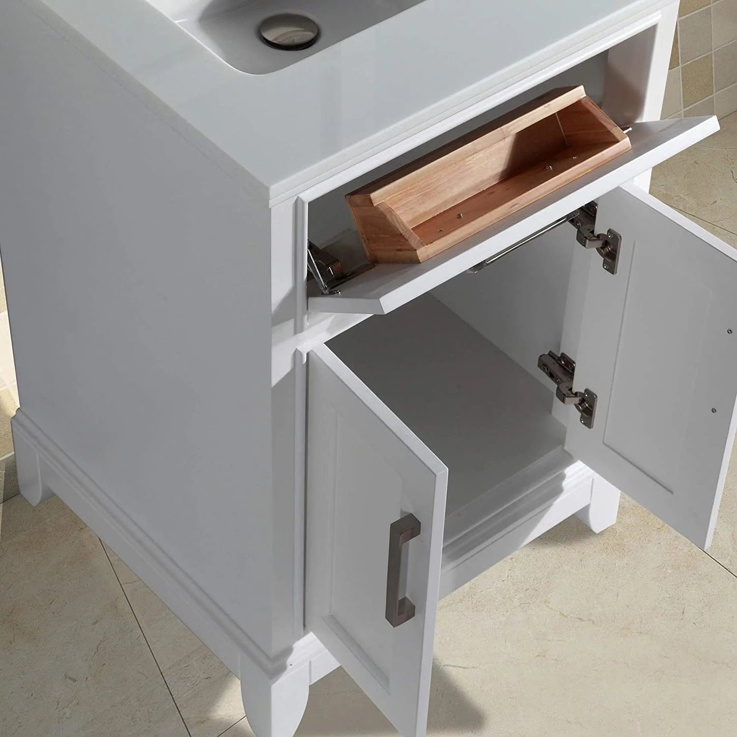 30 in. Single Sink Bathroom Vanity Set in White - Decohub Home