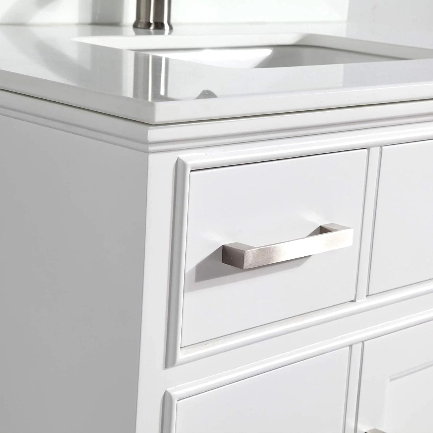 36 in. Single Sink Bathroom Vanity Set in White - Decohub Home