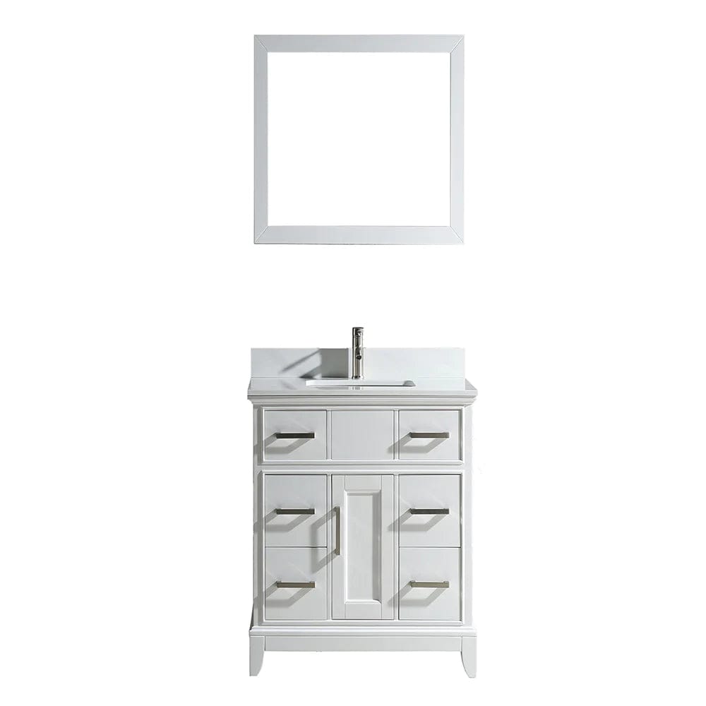 36 in. Single Sink Bathroom Vanity Set in White - Decohub Home
