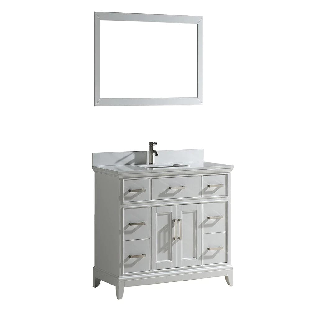 48 in. Single Sink Bathroom Vanity Set in White - Decohub Home