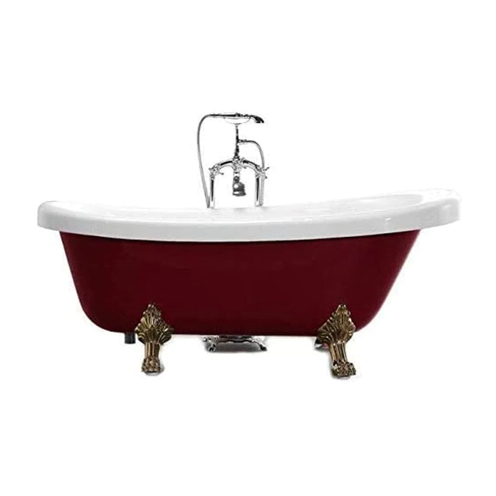66.9x31.5 in. Freestanding Red Acrylic Bathtub