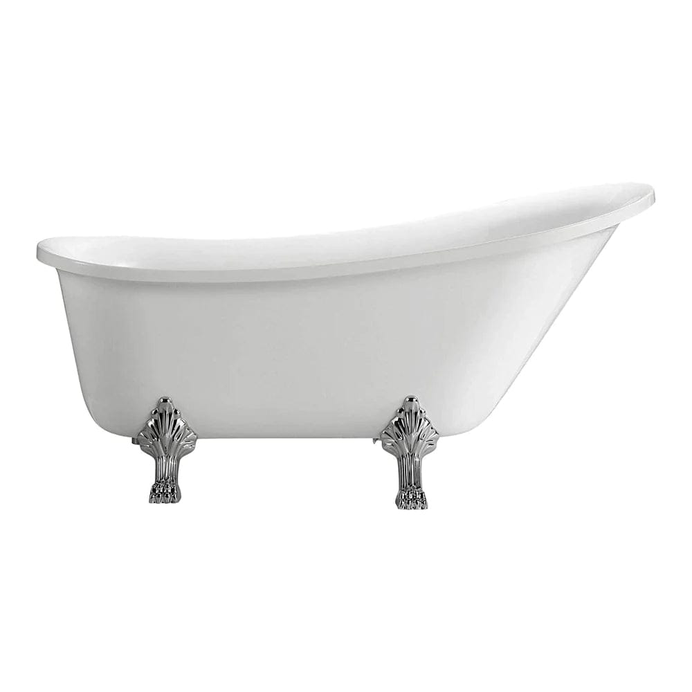 68.9x29.9 in. Freestanding White Acrylic Bathtub