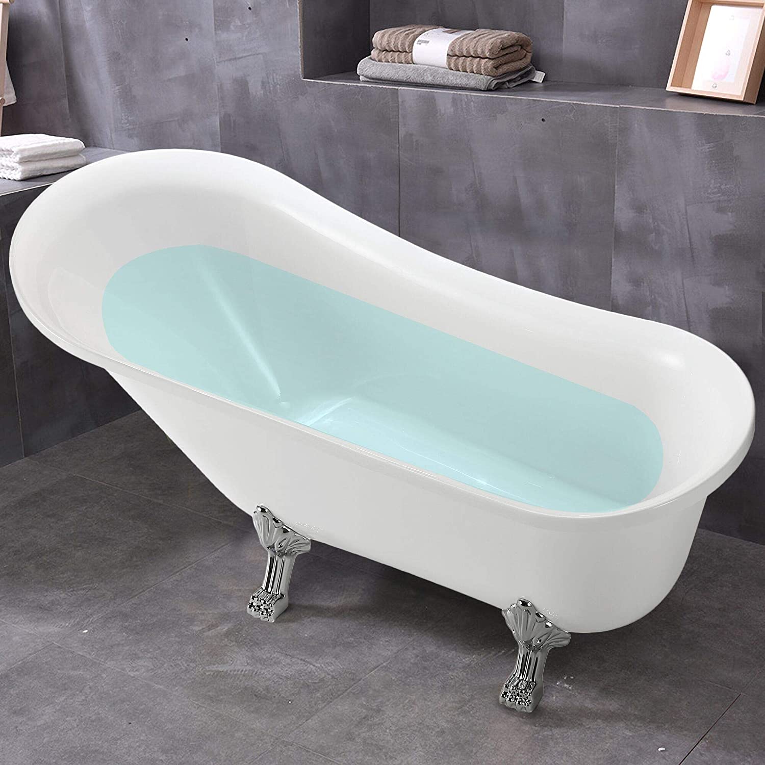 68.9x29.9 in. Freestanding White Acrylic Bathtub
