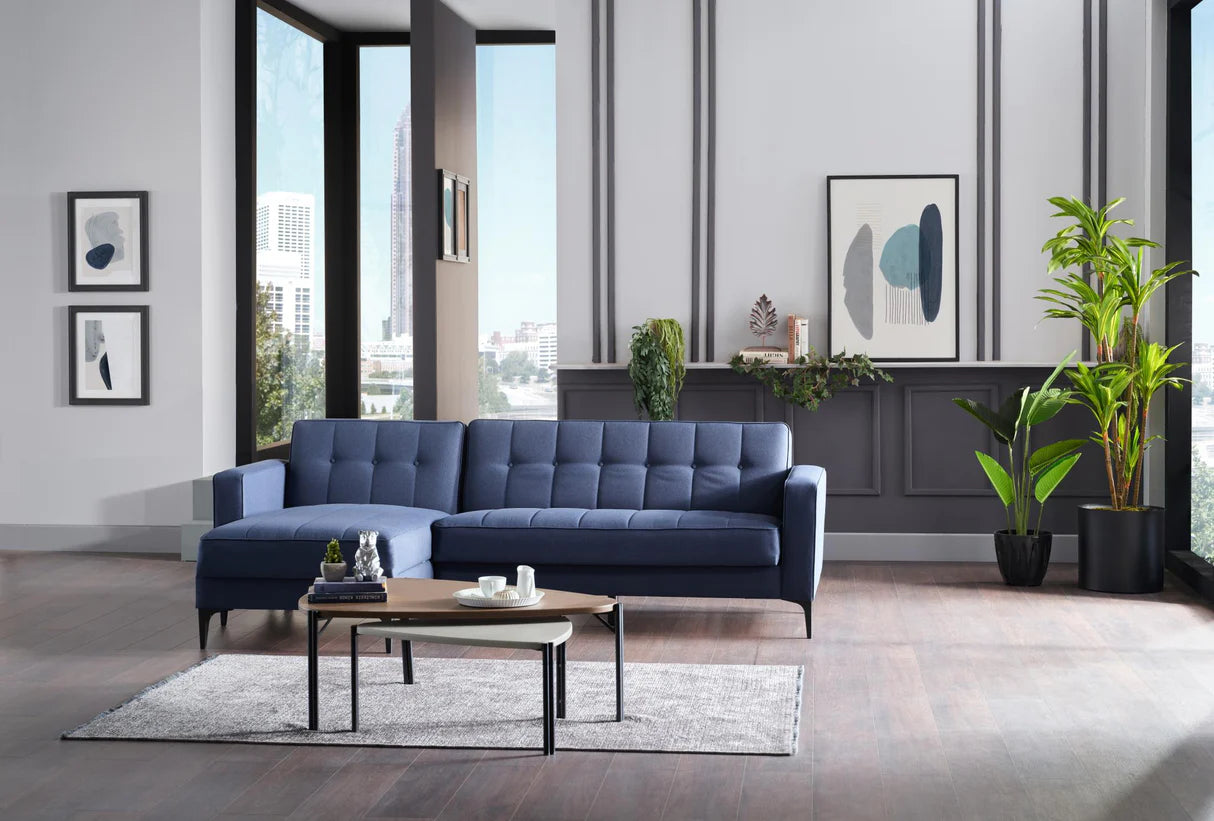 Parker Corver Navy 3-Pieces Sectional