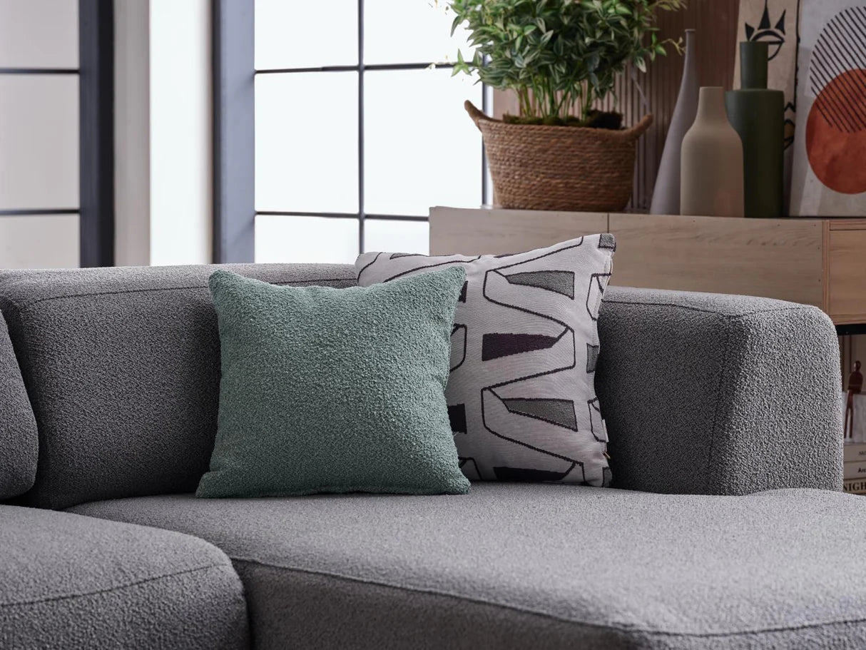 Picasso 5-Pieces Gray Oscar Sleeper Sectional