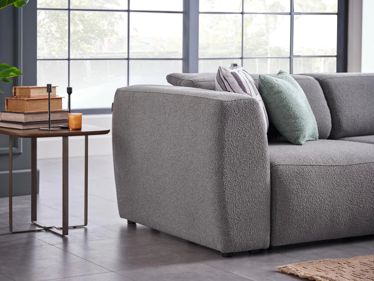 Picasso 5-Pieces Gray Oscar Sleeper Sectional