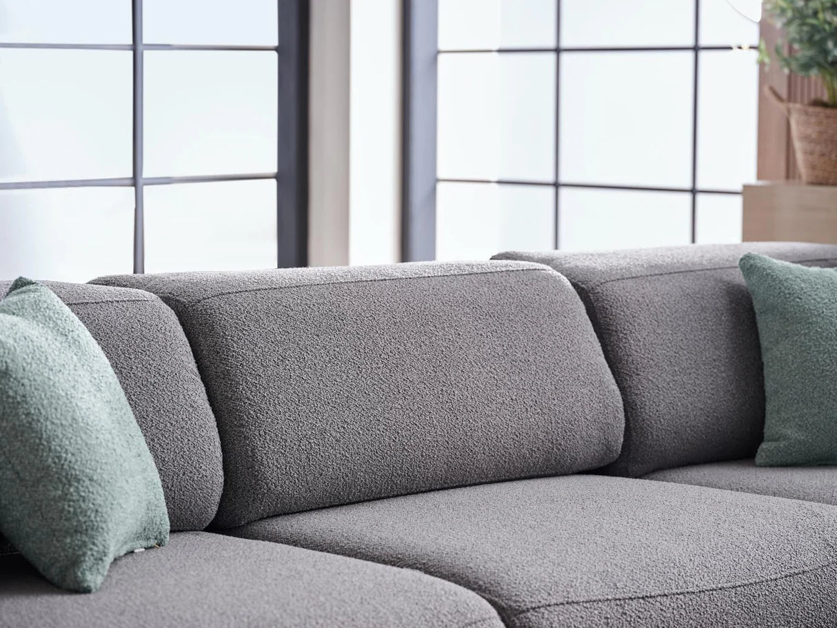 Picasso 5-Pieces Gray Oscar Sleeper Sectional