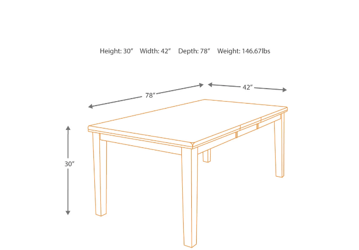Ralene Medium Brown Extendable Dining Set