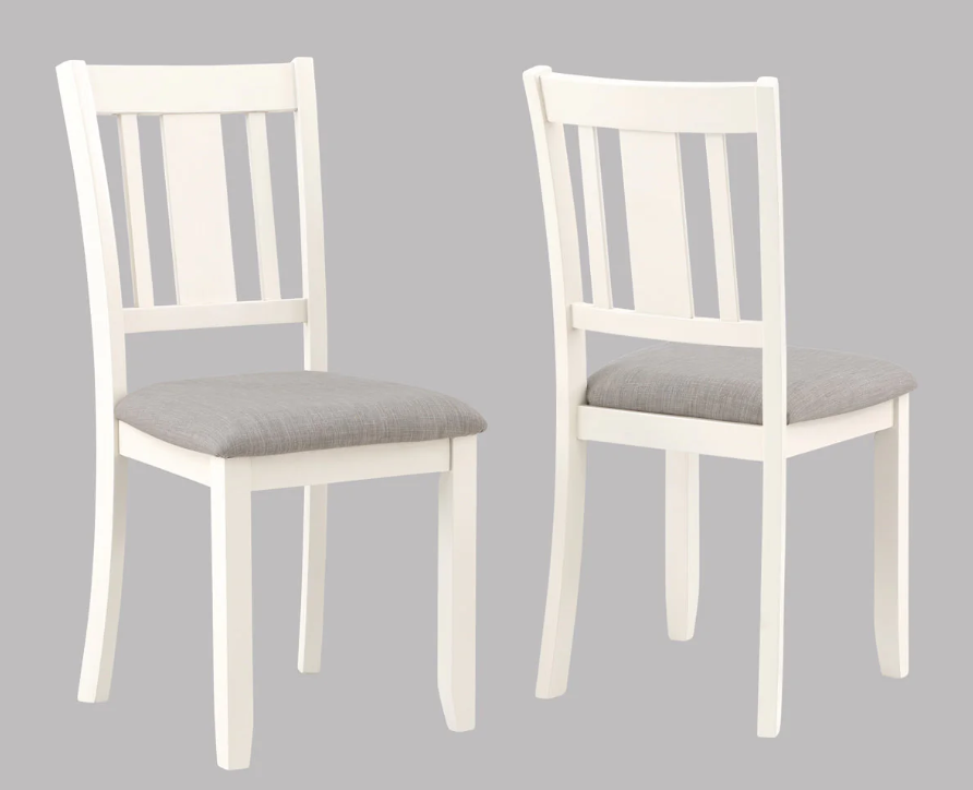 Mesa de comedor Rowan Chalk Gray de 6 piezas