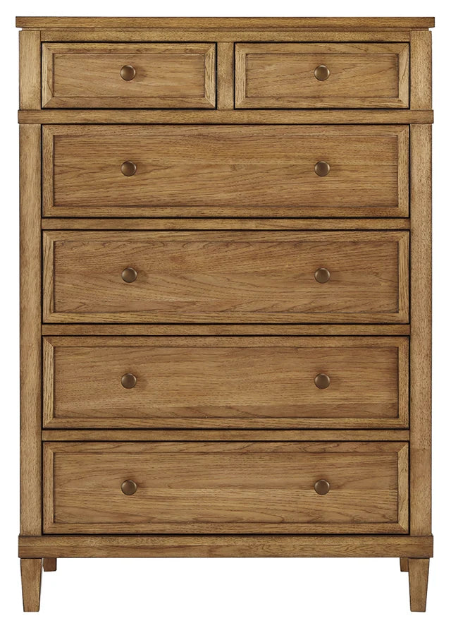 Sharlance Light Brown Upholstered Panel Bedroom Set
