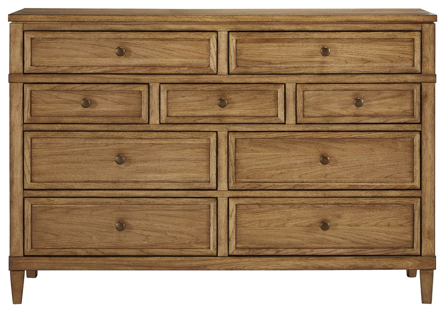 Sharlance Light Brown Upholstered Panel Bedroom Set