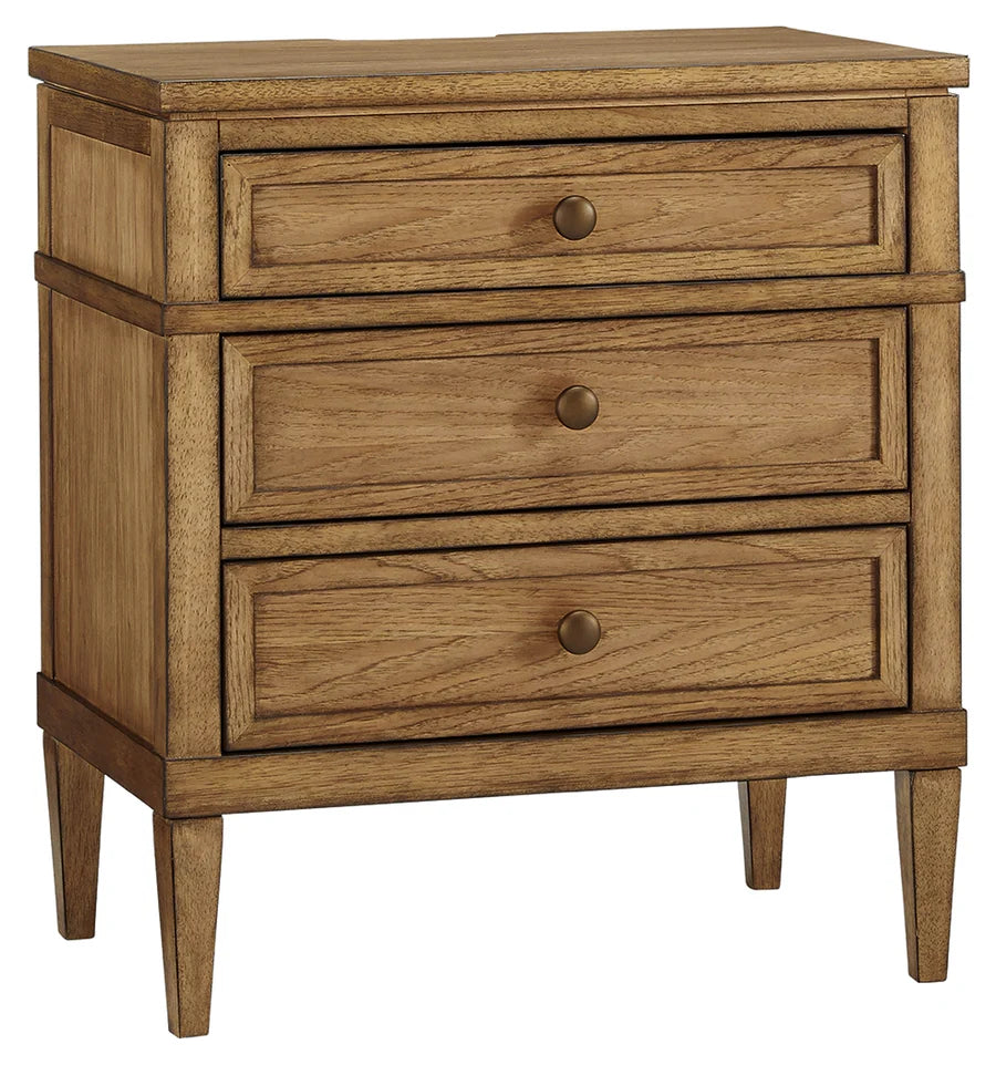 Sharlance Light Brown Upholstered Panel Bedroom Set