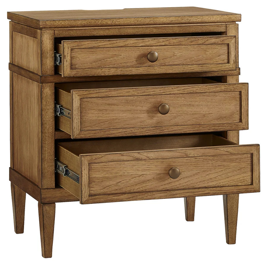 Sharlance Light Brown Upholstered Panel Bedroom Set