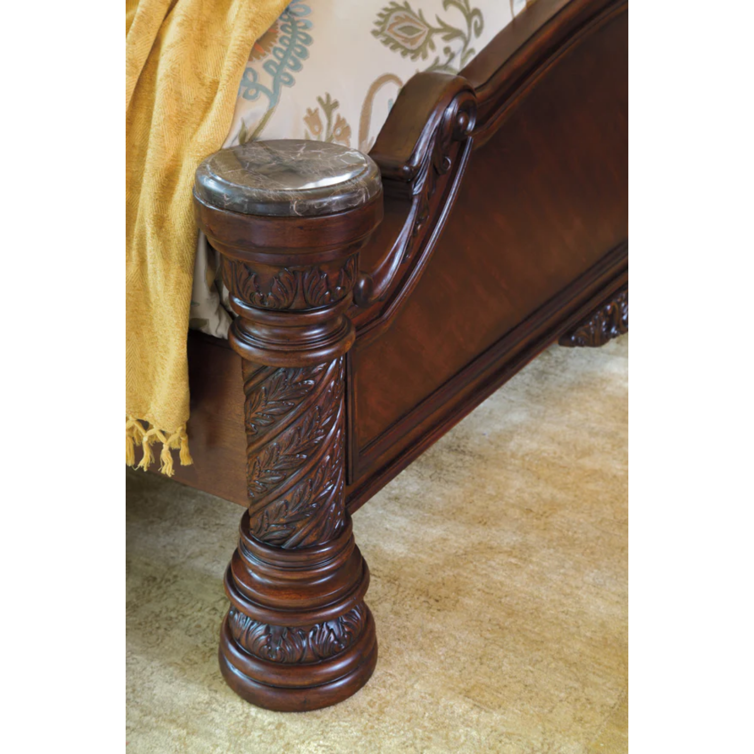 North Shore Dark Brown Panel Bedroom Set