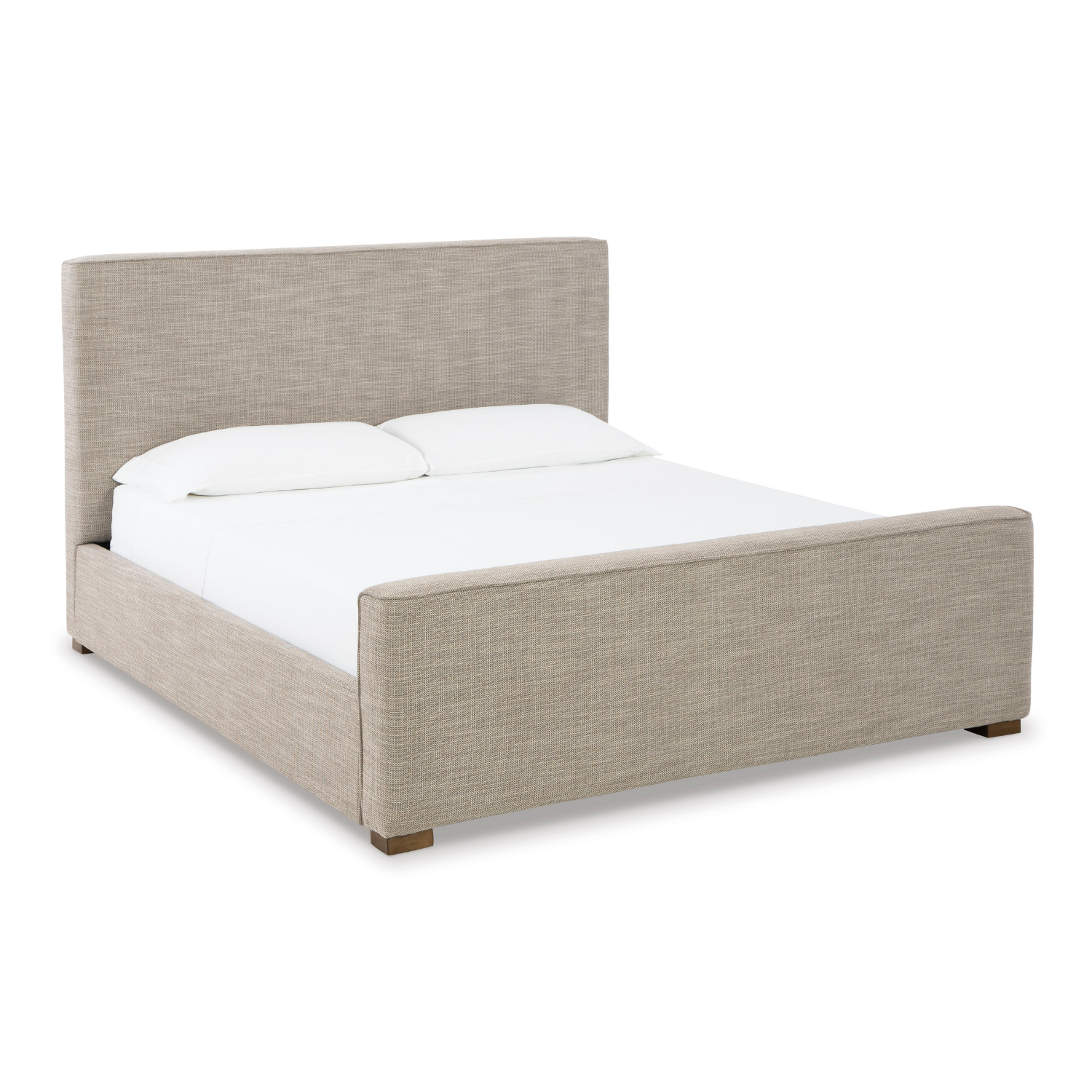 Dakmore Brown/Oatmeal Upholstered Panel Bedroom Set
