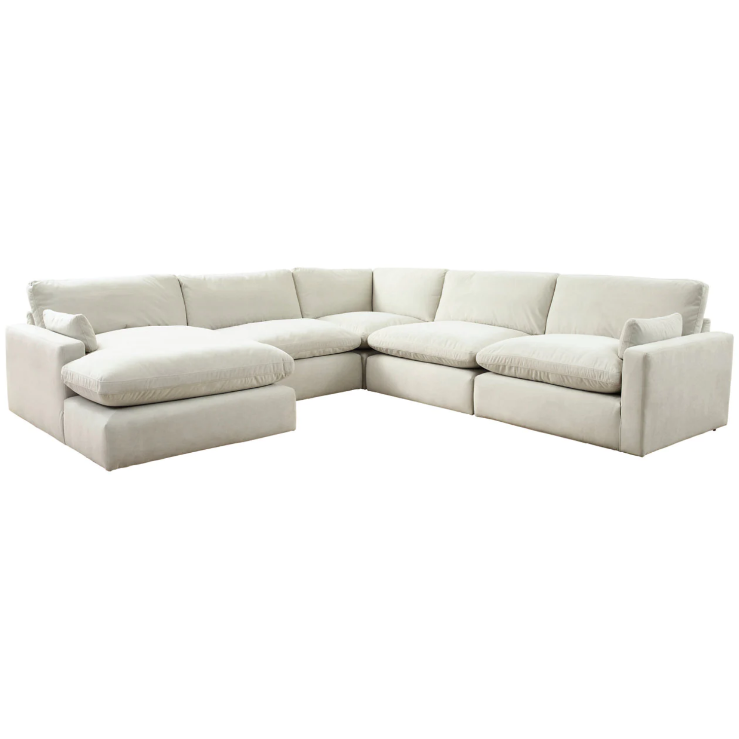 Sophie Light Gray 5-Piece Sectional