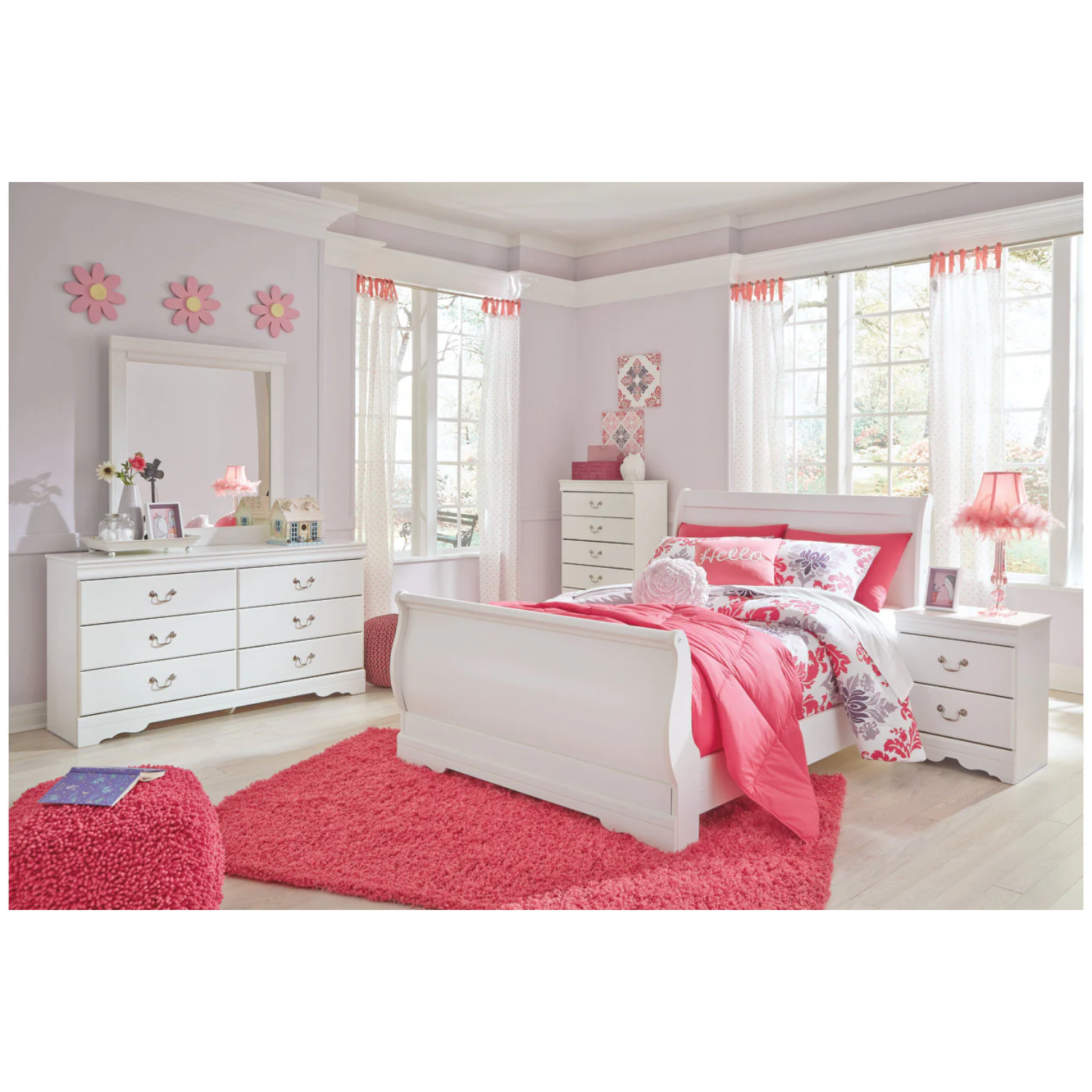 Anarasia Full Sleigh Bed