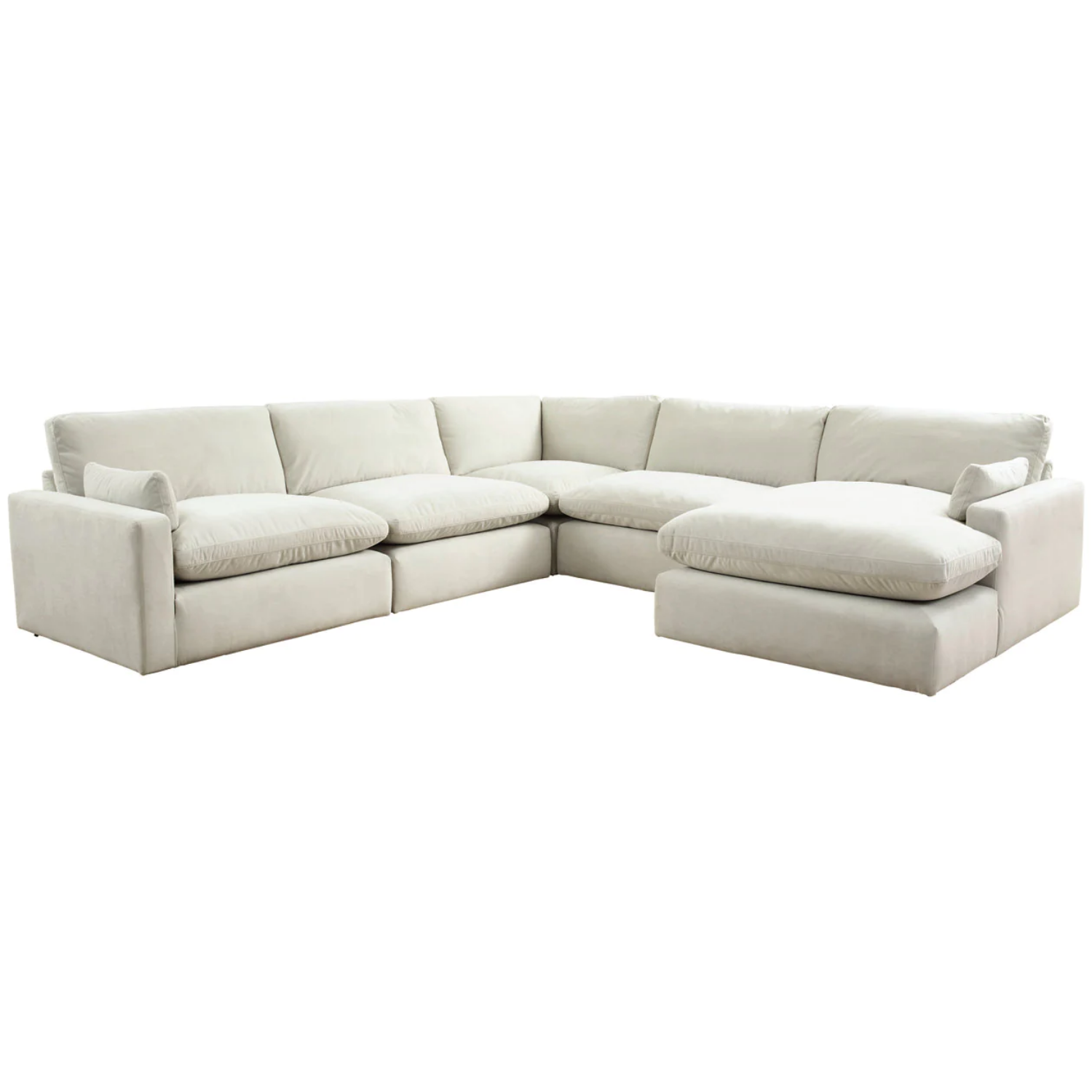 Sophie Light Gray 5-Piece Sectional