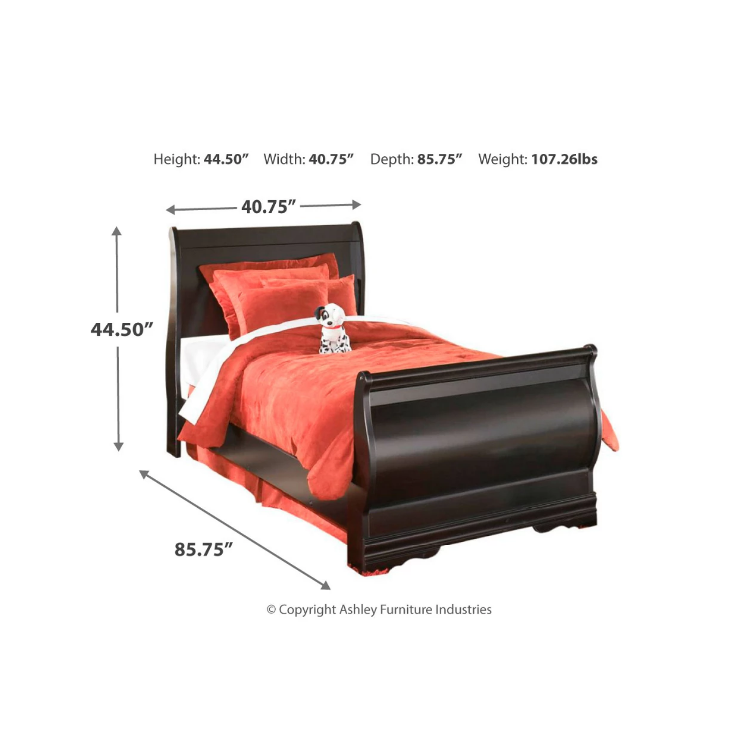 Huey Vineyard Sleigh Bed