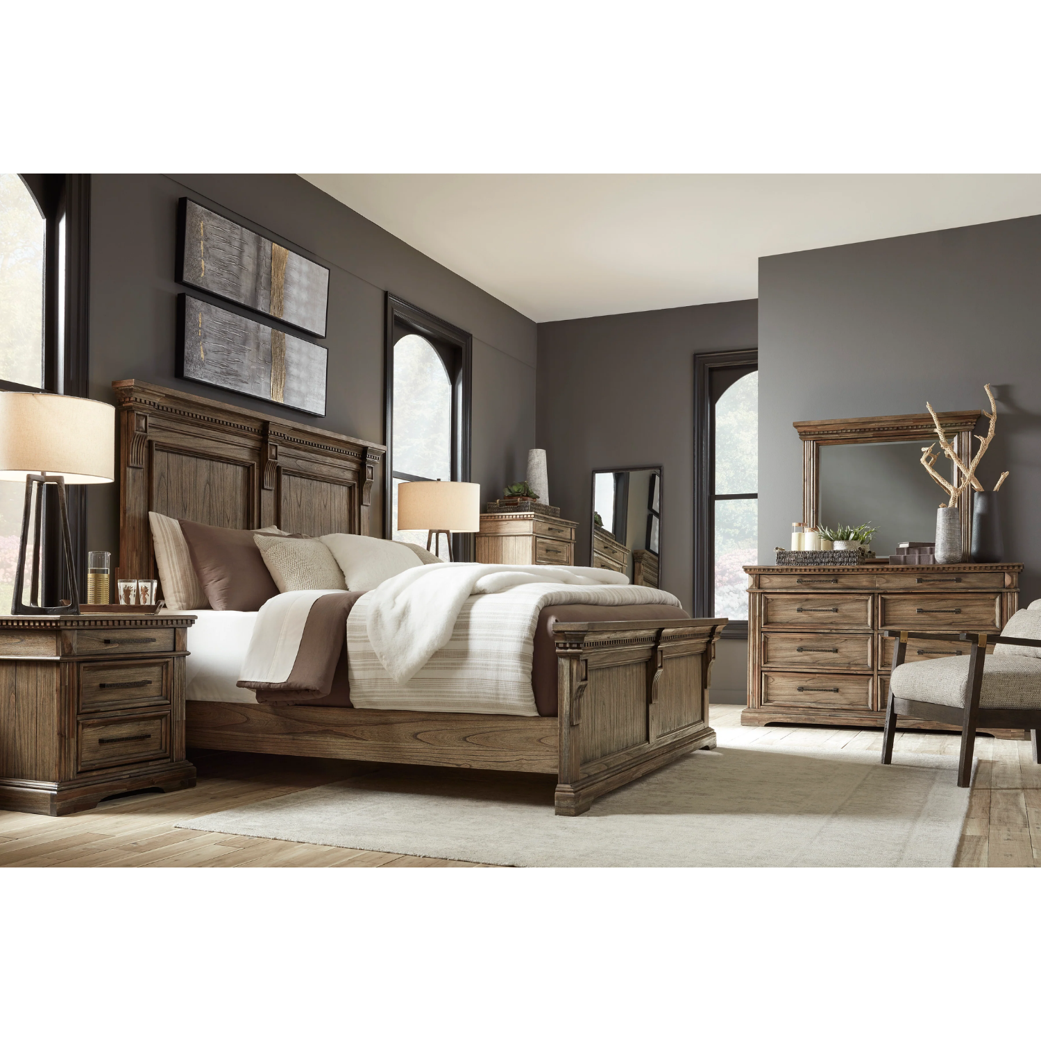 Markenburg Brown Panel Bedroom Set