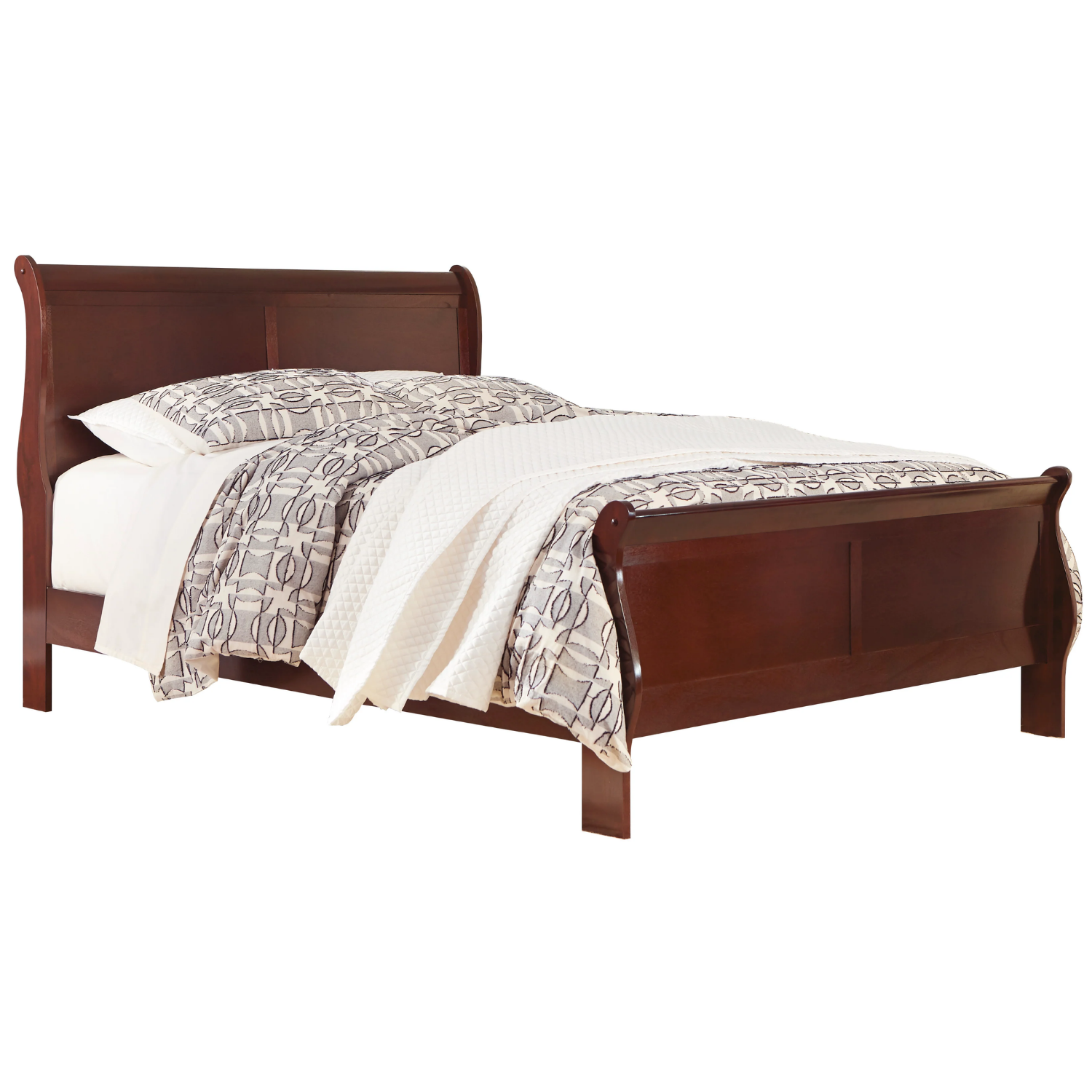 Alisdair Dark Brown Sleigh Bedroom Set