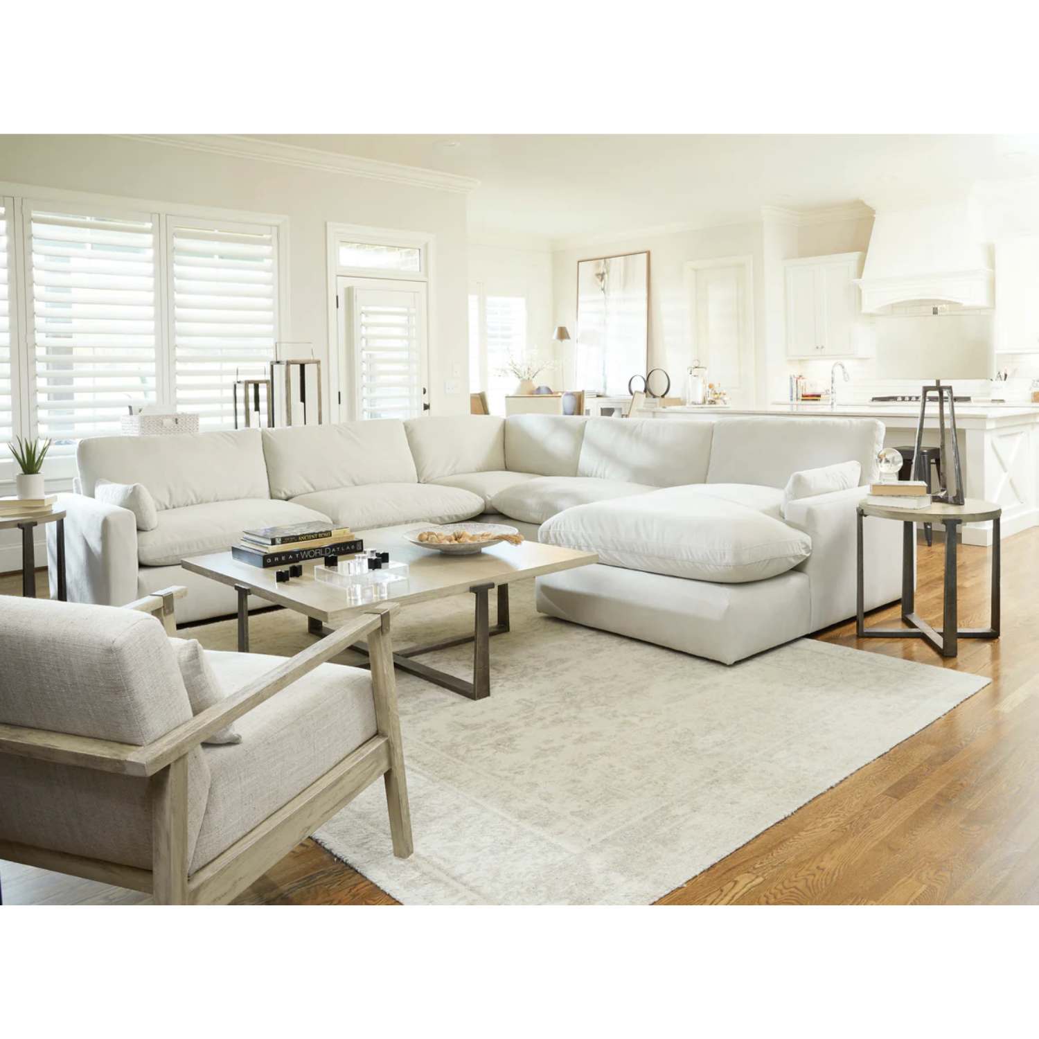 Sophie Light Gray 5-Piece Sectional