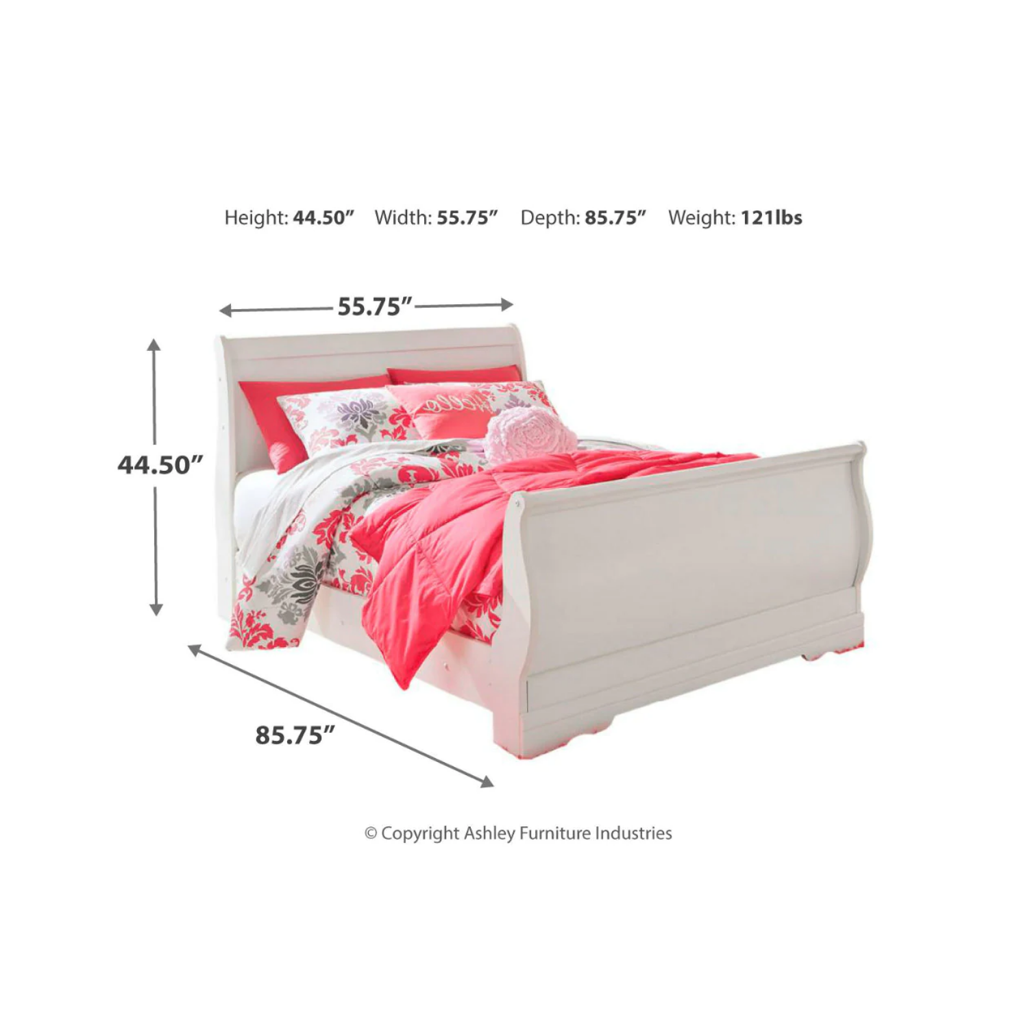 Anarasia Full Sleigh Bed