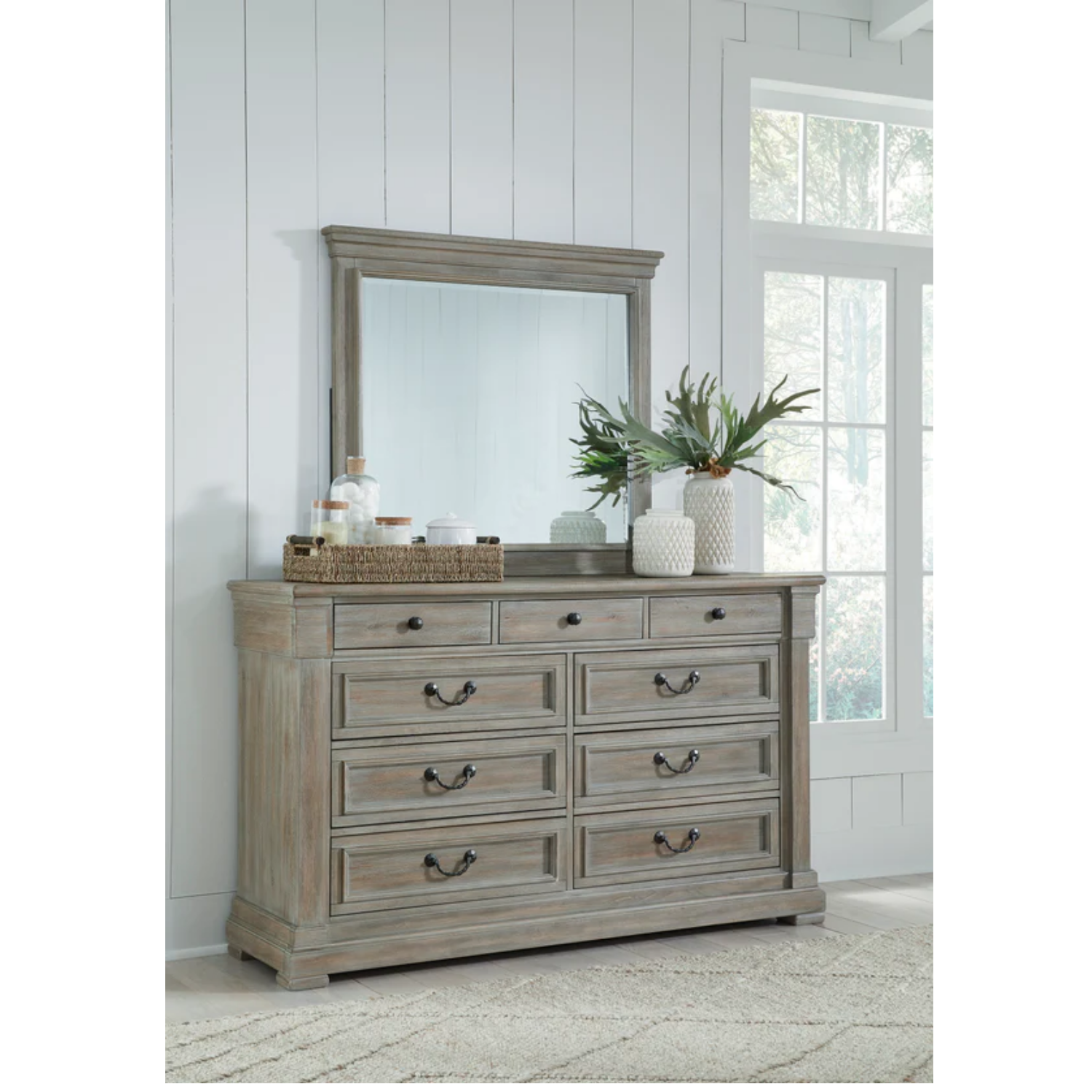 Moreshire Bisque Panel Bedroom Set