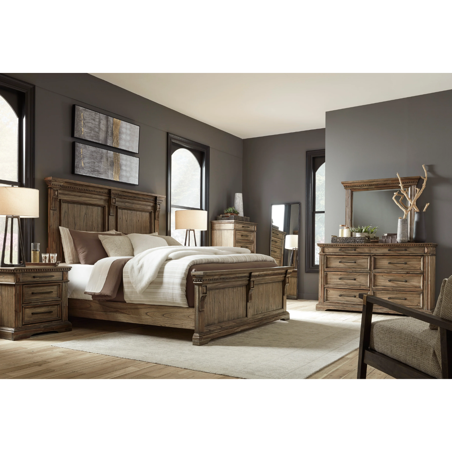 Markenburg Brown Panel Bedroom Set